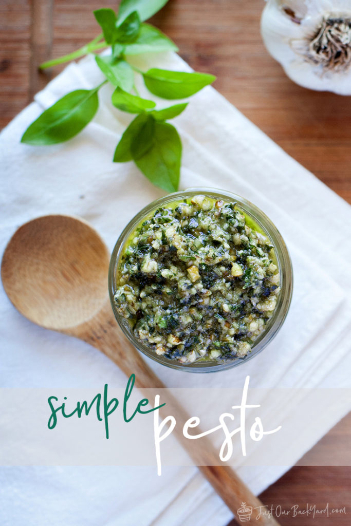 this basic basil pesto recipe is easy with only 5 ingredients