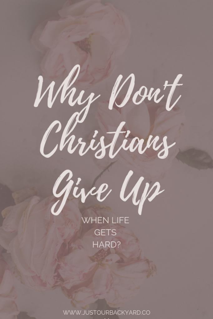 why don't believers give up